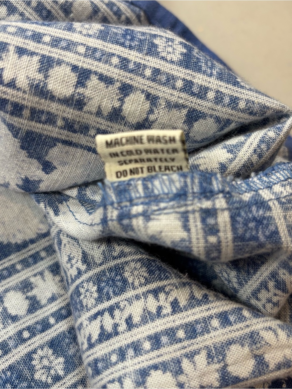Sim & Sam Maxi Dress XL Blue White Floral Sundress V-Neck Strappy Coastal Boho - Picture 6 of 12